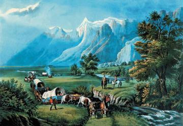 Rocky Mountains 28x42 Giclee on Canvas