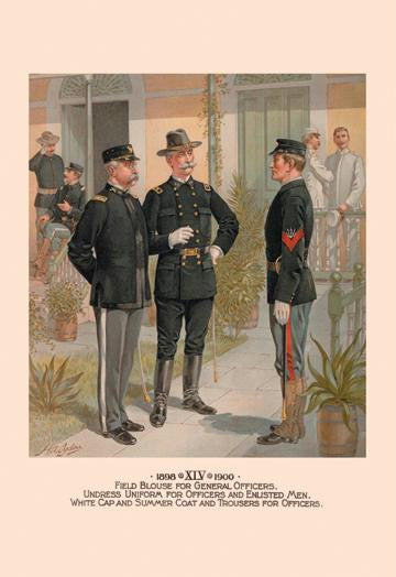 Field Blouse for General Officers; Undress Uniform for Officers and Enlisted Men; White Cap and Summer Coat an