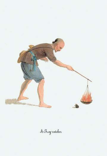 A Frog-Catcher 28x42 Giclee on Canvas