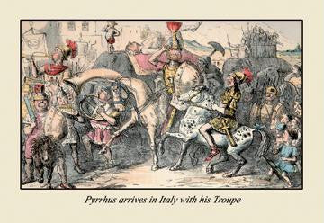 Pyrrhus Arrives in Italy With His Troupe 28x42 Giclee on Canvas