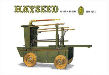 Hayseed: Hudson Engine 1 New York 28x42 Giclee on Canvas