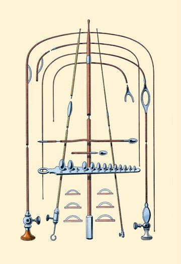 Electrolytic Catheter 28x42 Giclee on Canvas