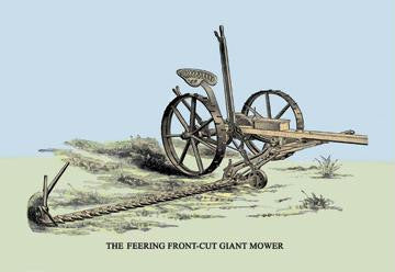 The Feering Front-Cut Giant Mower 28x42 Giclee on Canvas