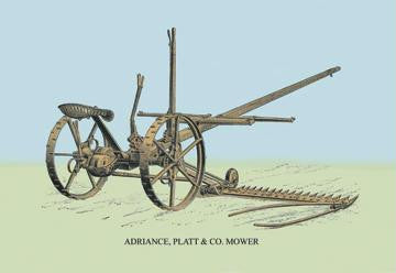 Adriance  Platt and Co. Mower 28x42 Giclee on Canvas