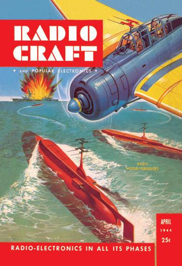 Radio Craft: Radio Motored Torpedoes 28x42 Giclee on Canvas