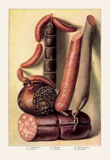 Sausage 28x42 Giclee on Canvas