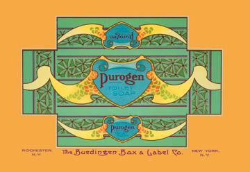 Purogen Toilet Soap 28x42 Giclee on Canvas