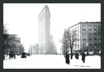 Flatiron Building after Snowstorm 28x42 Giclee on Canvas