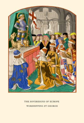 The Sovereigns of Europe 28x42 Giclee on Canvas