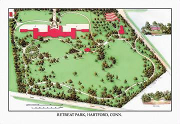 Retreat Park  Hartford  Conn. 28x42 Giclee on Canvas