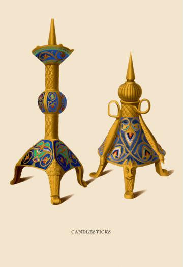 Candlesticks 28x42 Giclee on Canvas