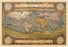 World Map 28x42 Giclee on Canvas