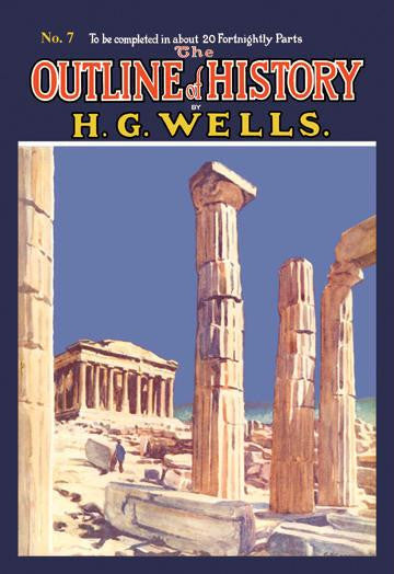 The Outline of History by HG Wells  No. 7: Ruins 28x42 Giclee on Canvas