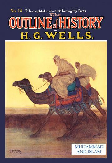 The Outline of History by HG Wells  No. 14: Muhammad and Islam 28x42 Giclee on Canvas