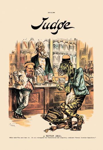 Judge: A Bitter Dose 28x42 Giclee on Canvas