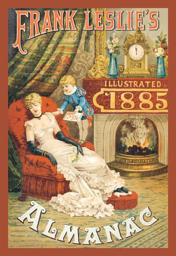 Frank Leslie&#39;s Illustrated Almanac: Happy New Year  1885 28x42 Giclee on Canvas