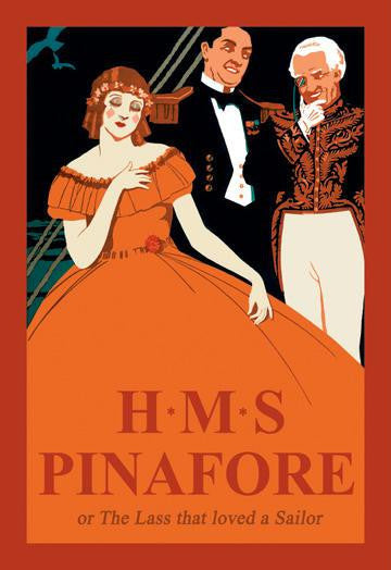 H.M.S. Pinafore  or The Lass That Loved A Sailor #2 28x42 Giclee on Canvas