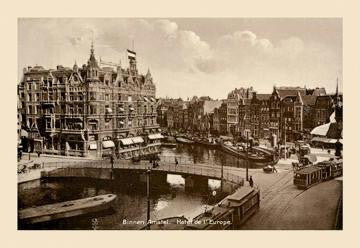 Binnen Amstel Hotel de l&#39;Europe  Amsterdam 28x42 Giclee on Canvas