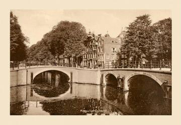 Reguliersgracht  Amsterdam 28x42 Giclee on Canvas