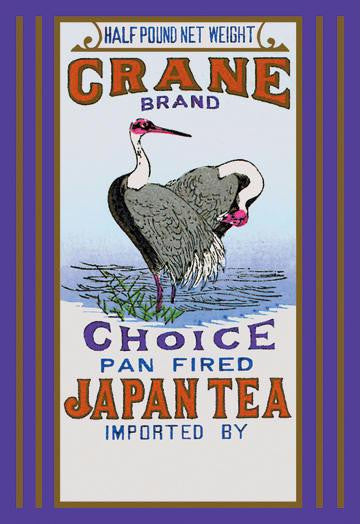 Crane Brand Tea 28x42 Giclee on Canvas