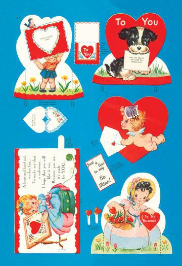 Valentine Diecuts #2 28x42 Giclee on Canvas