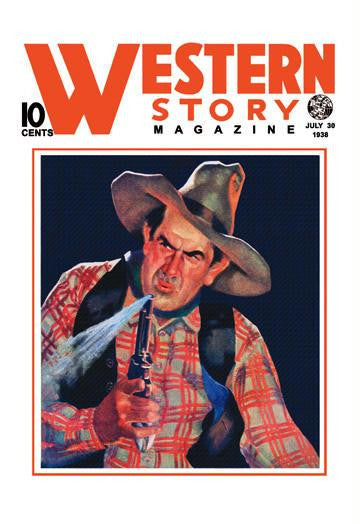 Western Story Magazine: The Shooter 28x42 Giclee on Canvas