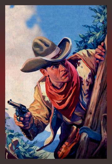 Western Story Magazine: On the Black Ridge 28x42 Giclee on Canvas