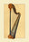 Pedal Harp 28x42 Giclee on Canvas