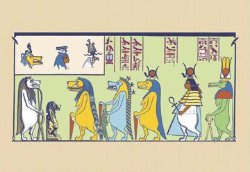 Taur  Thoueris and S'epu 28x42 Giclee on Canvas