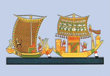 Boats from the Tomb of Ramses III at Thebes 28x42 Giclee on Canvas