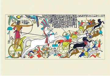 Battle Scene of Seti I and the Khita 28x42 Giclee on Canvas