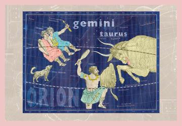 Taurus  Orion and Gemini #1 28x42 Giclee on Canvas