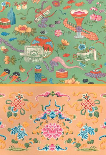 Chinese Design #2 28x42 Giclee on Canvas