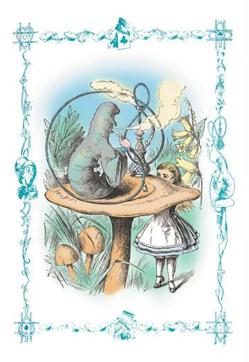 Alice in Wonderland: Advice from a Caterpillar 28x42 Giclee on Canvas