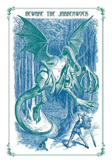 Through the Looking Glass: Beware the Jabberwock 28x42 Giclee on Canvas