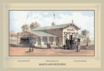 Centennial International Exhibition  1876 - Maryland Building 28x42 Giclee on Canvas