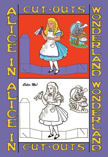 Alice in Wonderland: Drink Me - Color Me! 28x42 Giclee on Canvas