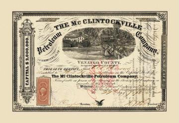 The McClintockville Petroleum Company 28x42 Giclee on Canvas