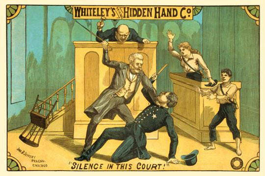 Silence in this court! 28x42 Giclee on Canvas