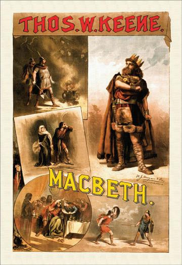 Thos W. keene as Macbeth 28x42 Giclee on Canvas