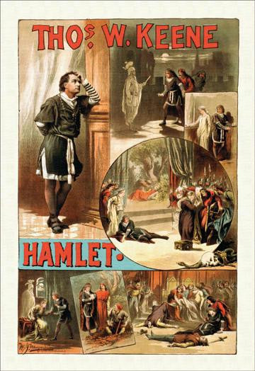 Thos W. Keene as Hamlet 28x42 Giclee on Canvas