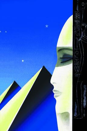 Setting for an Egyptian Story 28x42 Giclee on Canvas