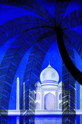 In Agra 28x42 Giclee on Canvas