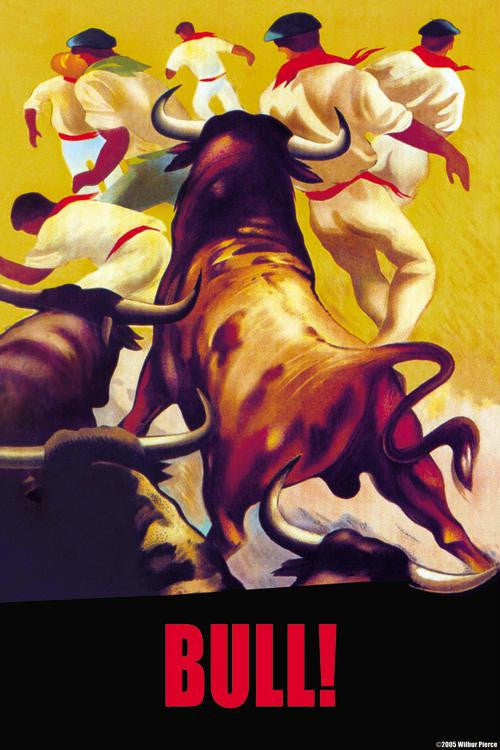 Bull! 28x42 Giclee on Canvas