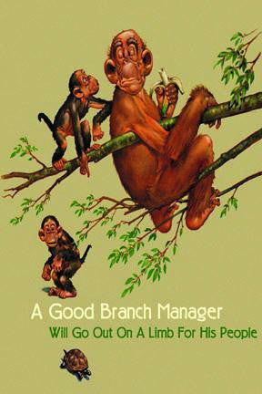 Branch Manager 28x42 Giclee on Canvas