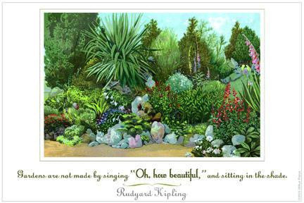 Gardens are not made by  28x42 Giclee on Canvas