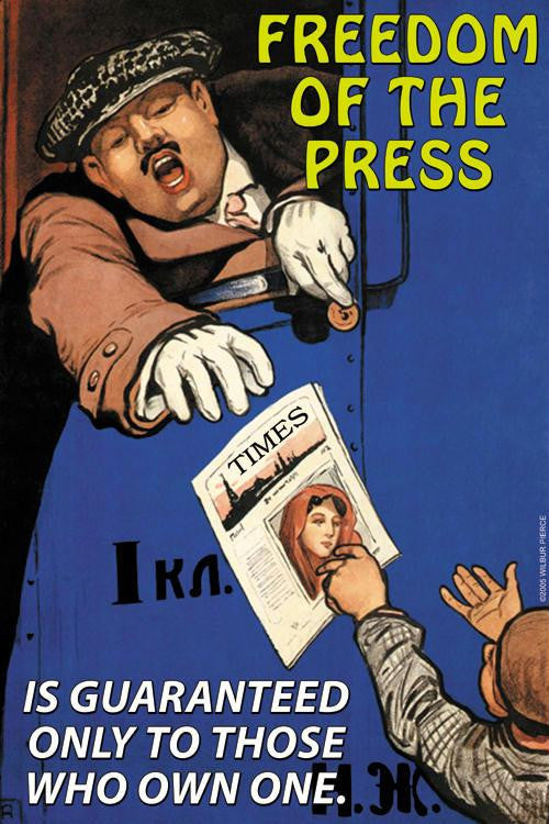 Freedom of the Press 28x42 Giclee on Canvas