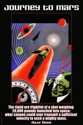 Journey to Mars 28x42 Giclee on Canvas