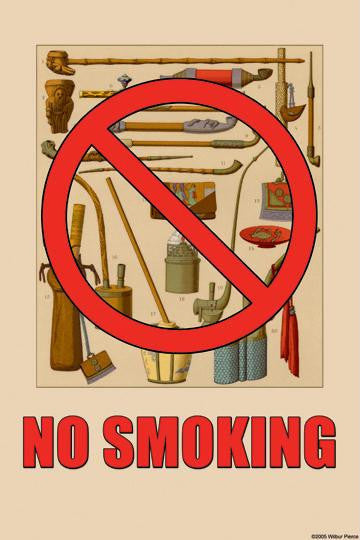 No Smoking 28x42 Giclee on Canvas