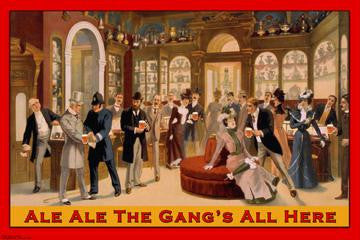 Ale Ale the Gang&#39;s All Here 28x42 Giclee on Canvas